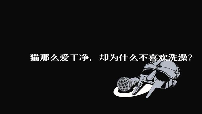 猫那么爱干净,却为什么不喜欢洗澡?
