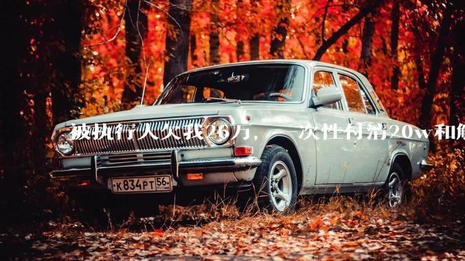 被执行人欠我26万,一次性付清20w和解,我该同意吗?