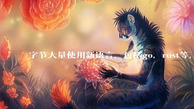 字节大量使用新语言,包括go,rust等,为什么阿里一直都抱着j***a不松手?