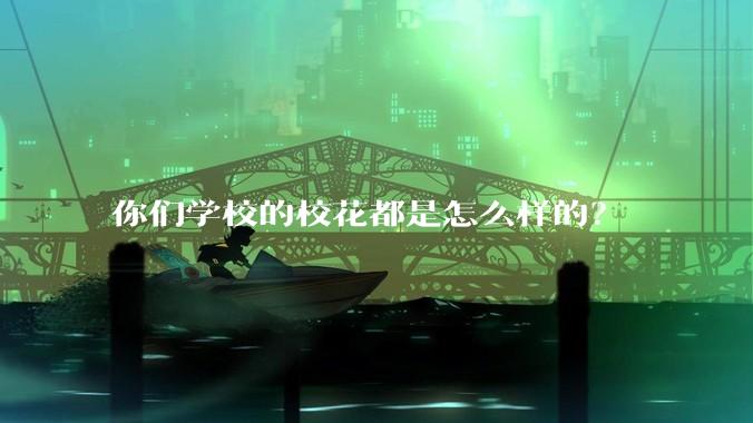 你们学校的校花都是怎么样的?