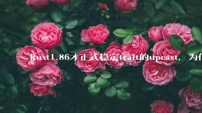 Rust1.86才正式稳定trait的upcast,为什么在rust中这个特性实现如此复杂?