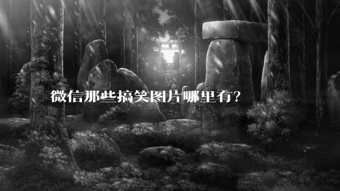 微信那些搞笑图片哪里有?