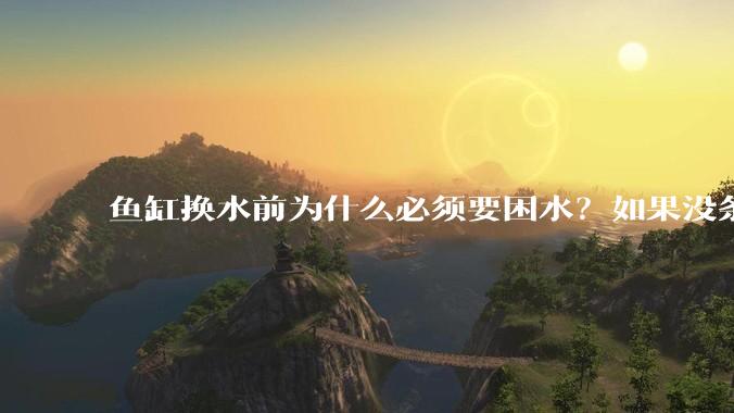 鱼缸换水前为什么必须要困水?如果没条件困水怎么办?