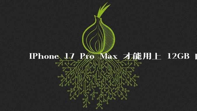 iPhone 17 Pro Max 才能用上 12GB 内存,你认为苹果是否在内存上「挤牙膏」?