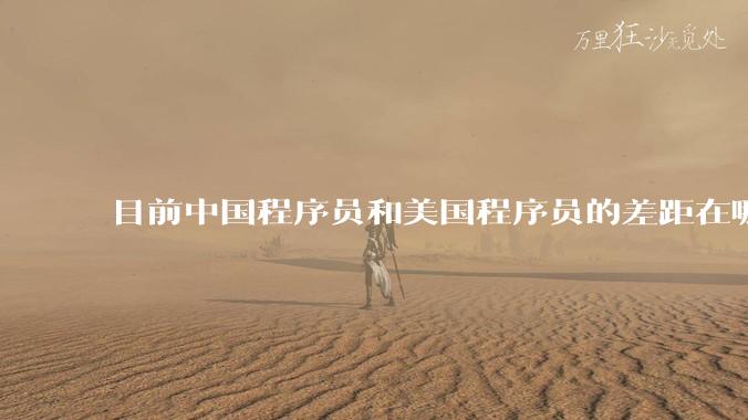 目前中国程序员和美国程序员的差距在哪里?