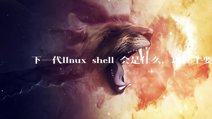 下一代linux shell 会是什么,现在主要是bash?