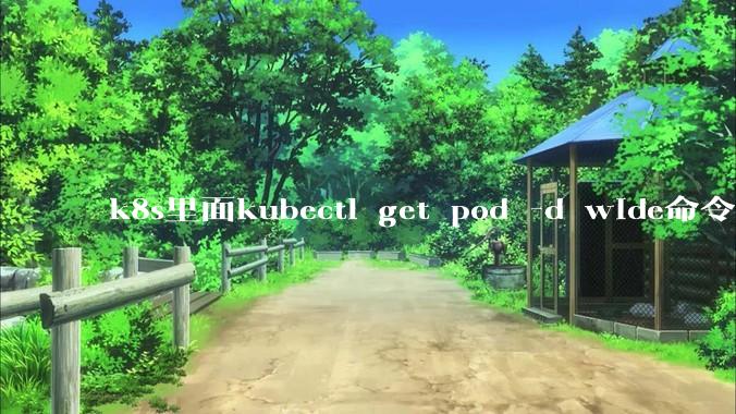 k8s里面kubectl get pod -d wide命令作用是什么?
