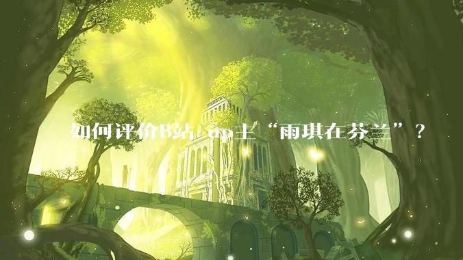 如何评价B站 up主“雨琪在芬兰”?