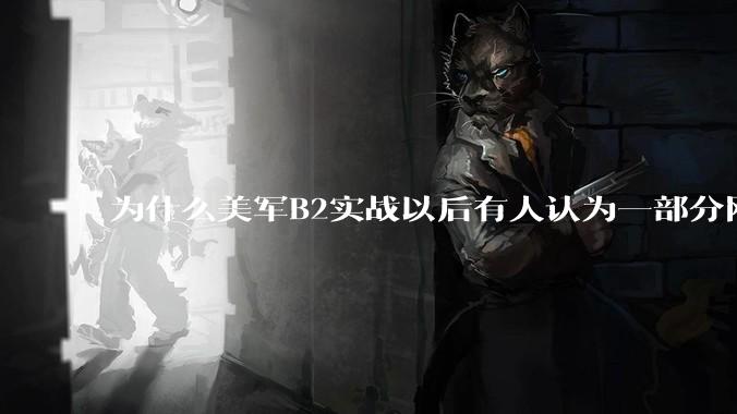为什么美军B2实战以后有人认为一部分网友又没信心了?