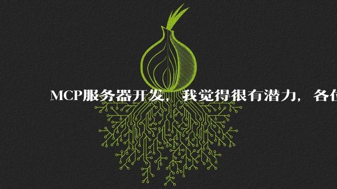 MCP服务器开发,我觉得很有潜力,各位觉得呢?