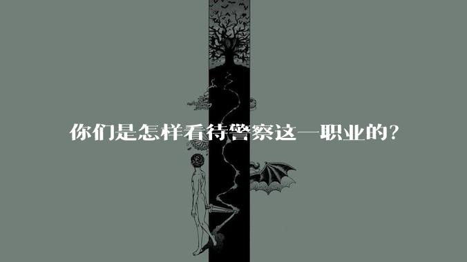 你们是怎样看待警察这一职业的?