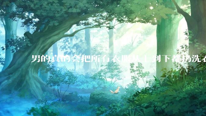 男的真的会把所有衣服从上到下都扔洗衣机吗?