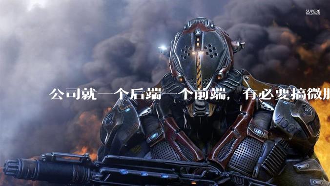 公司就一个后端一个前端,有必要搞微服务吗?