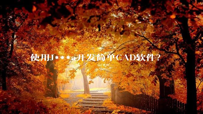 使用J***a开发简单CAD软件?
