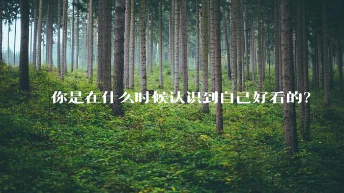 你是在什么时候认识到自己好看的?