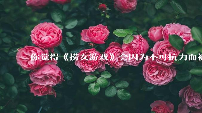 你觉得《捞女游戏》会因为不可抗力而被下架吗?