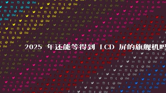 2025 年还能等得到 LCD 屏的旗舰机吗?