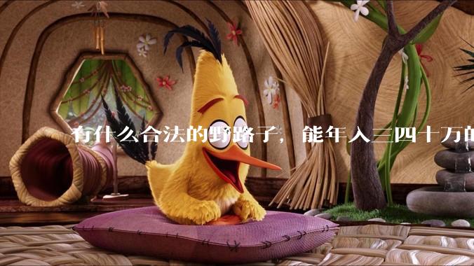 有什么合法的野路子,能年入三四十万的?