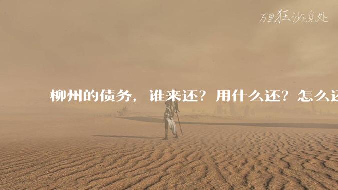 柳州的债务,谁来还?用什么还?怎么还?