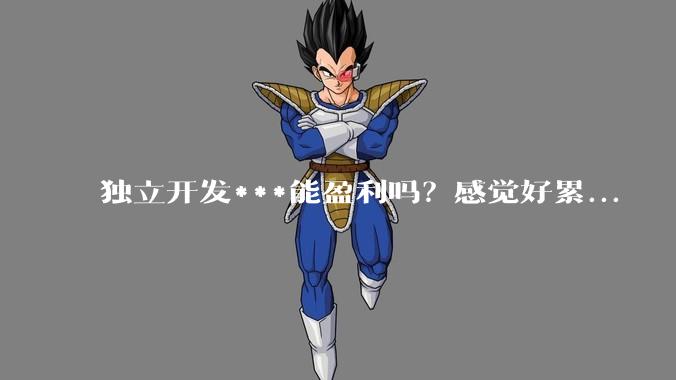独立开发***能盈利吗?感觉好累...
