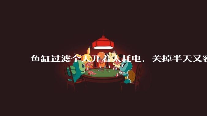 鱼缸过滤全天开着太耗电,关掉半天又容易水浑,有什么好办法?