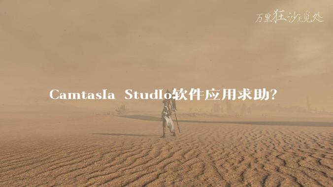 Camtasia Studio软件应用求助?