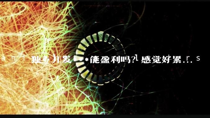 独立开发***能盈利吗?感觉好累...