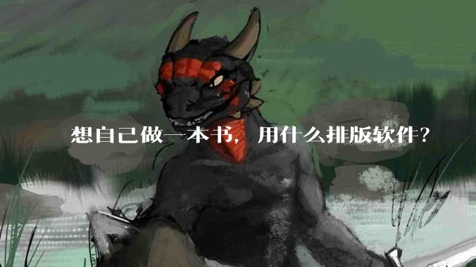 想自己做一本书,用什么排版软件?