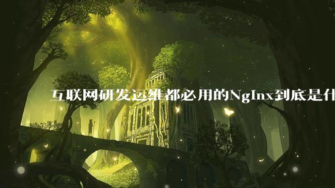 互联网研发运维都必用的Nginx到底是什么呢?