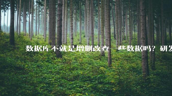 数据库不就是增删改查一些数据吗?研发一个数据库到底难在哪了?
