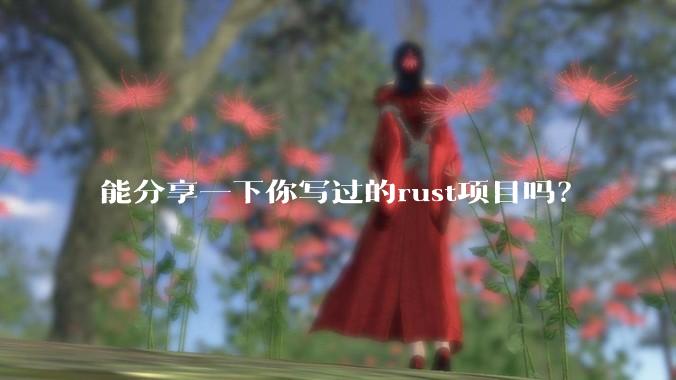 能分享一下你写过的rust项目吗?