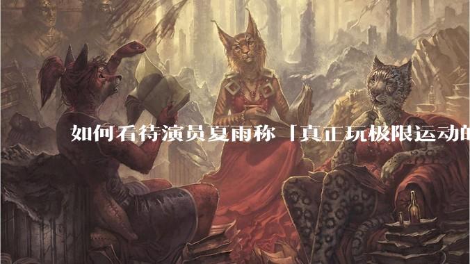如何看待演员夏雨称「真正玩极限运动的都是胆小的人」,如何理解这一观点?