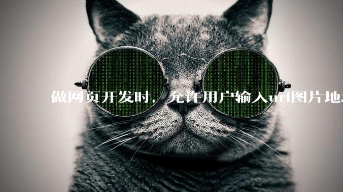 做网页开发时,允许用户输入url图片地址来作为自己的头像有什么风险?