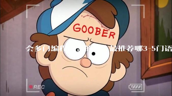 会多门编程语言的你,最推荐哪3-5门语言?