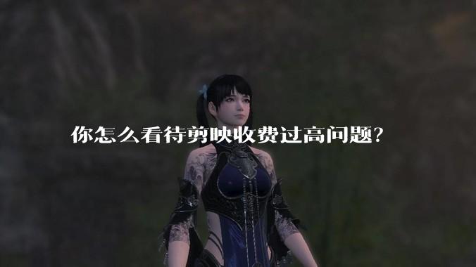 你怎么看待剪映收费过高问题?