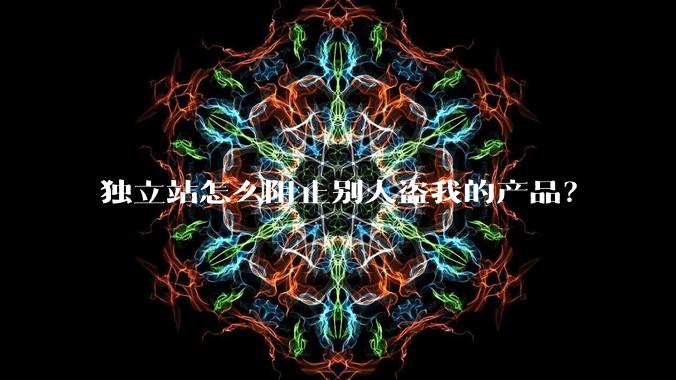 独立站怎么阻止别人盗我的产品?