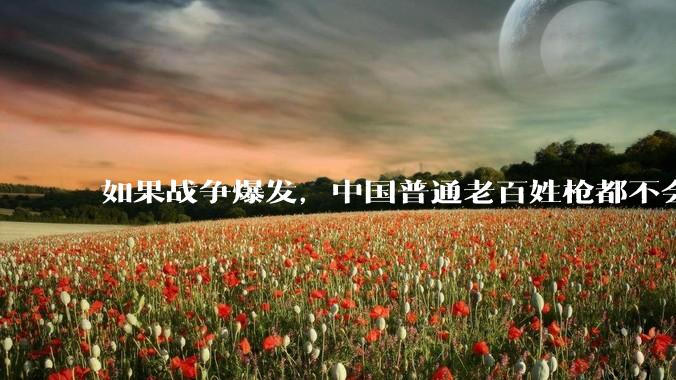 如果战争爆发,中国普通老百姓枪都不会打该怎样自卫?
