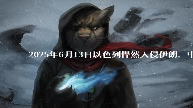 2025年6月13日以色列悍然入侵伊朗,中东各阿拉伯国家为什么都只是口头谴责,不亲自下场支援伊朗?