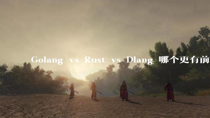 Golang vs Rust vs Dlang 哪个更有前途,哪位大牛这 3 门语言都用过?