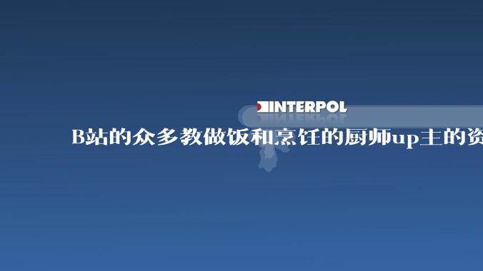 B站的众多教做饭和烹饪的厨师up主的资历与实力应如何排序?