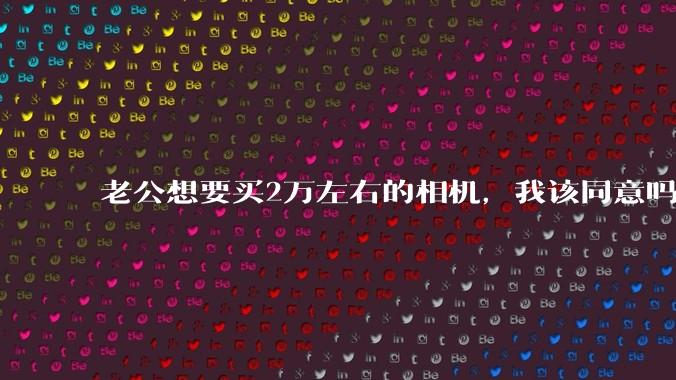 老公想要买2万左右的相机,我该同意吗?