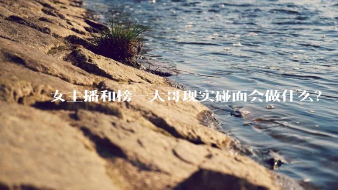 女主播和榜一大哥现实碰面会做什么?