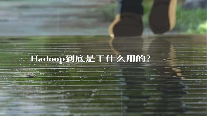 Hadoop到底是干什么用的?