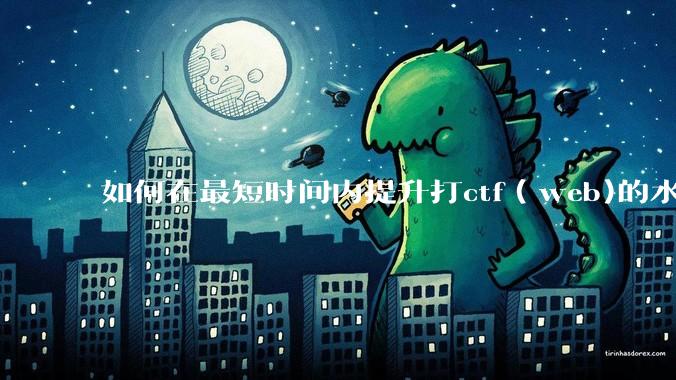 如何在最短时间内提升打ctf(web)的水平?