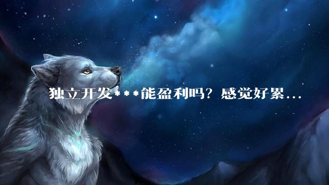 独立开发***能盈利吗?感觉好累...