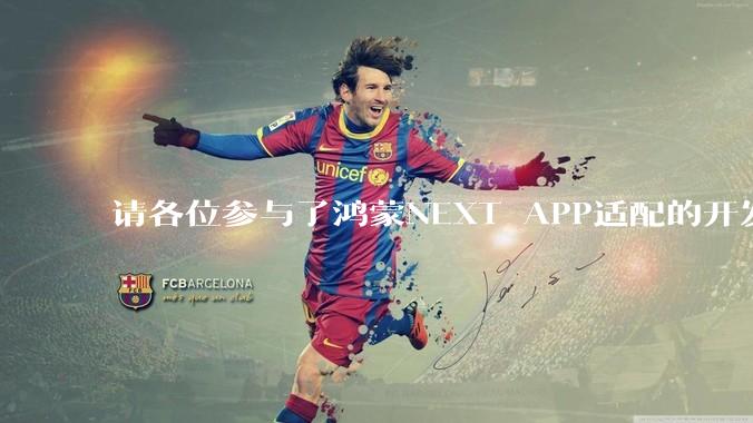 请各位参与了鸿蒙NEXT APP适配的开发者来谈一谈适配过程中的感受?