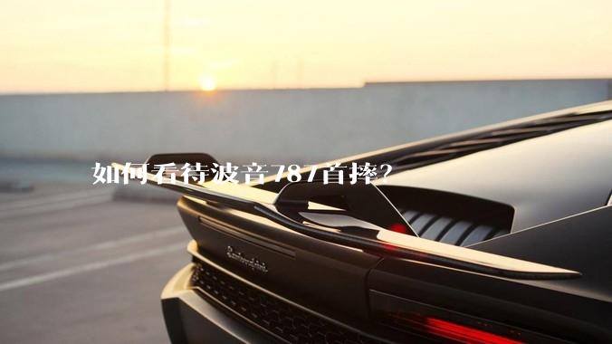 如何看待波音787首摔?