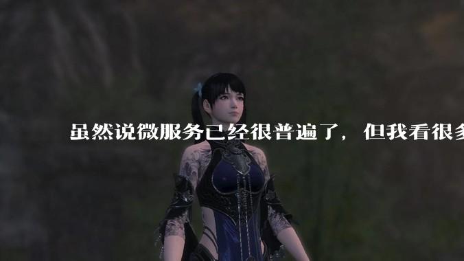 虽然说微服务已经很普遍了,但我看很多 gopher 为何只用 Gin单体那套,微服务都不写的?