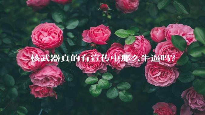 核武器真的有宣传中那么牛逼吗?