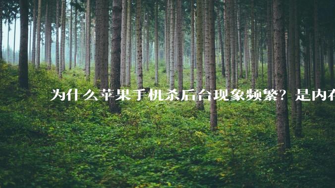 为什么苹果手机杀后台现象频繁?是内存不够、后台管理严格还是其他原因呢?